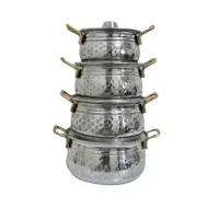 سرویس قابلمه 8 پارچه دیگچه با روکش آلومینیوم