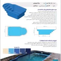 استخر فایبرگلاس ۲/۵*۵ گرید+A|مصالح و تجهیزات ساختمان|تهران, نیاوران|دیوار