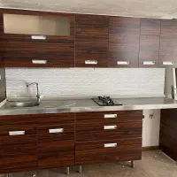 کابینت هایگلس سینک استیل و گاز رومیزی