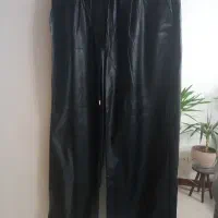 شلوار زارا zara زنانه مشکی بگ چرم نو فوری فروشی