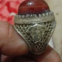 انگشتر قدیمی رکاب نقره ۹۰سنگ سلیمانی|جواهرات|برازجان, |دیوار