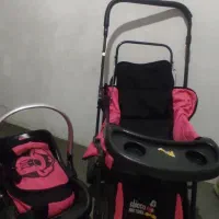 کالسکه روروک موزیکال کیف نوزادکریر صورتی|کالسکه و لوازم جانبی|بهارستان, |دیوار