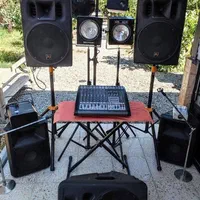 سیستم صوتی کامل با دوعدمیکروفن بیسیم|سیستم صوتی خانگی|فردیس, منظریه|دیوار