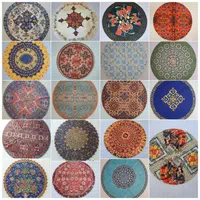 رومیزی مخمل گرد هفت سین شب یلدا دکوری