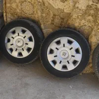 4حلقه رینگ و لاستیک و قالپاق سایز 14