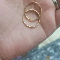 یک جفت گوشواره حلقه ای آینه ای یک گرم و۱۷۰سوت