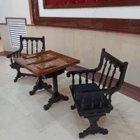 میز تخته نرد و شطرنج  دونفره