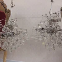 لوستر استیل شاهانه|لوستر و چراغ آویز|اراک, |دیوار