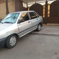 ‌پراید نقره‌ای سواری ۴ نفره مدل 88 دوگانه کارخانه