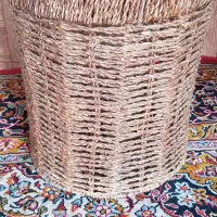 سبد دست بافت جالباس وجا وسایل شخصی