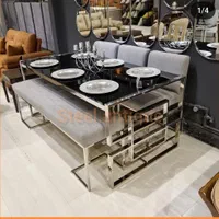 میز ناهارخوری استیل