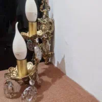 لوستر دو شاخه برنز|لوستر و چراغ آویز|تبریز, |دیوار