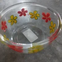 ماست خوری شیشه ای گلدار 20عدد دونه 30