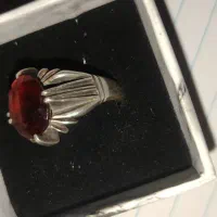 انگشتر دو چنگ گارنت سرخ