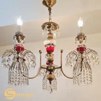 ۳ جفت لوستر آنتیک ۶۰ ساله (ایتالیا، فرانسه، آلمان)