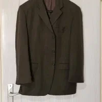 کت و شلوار قهوه ای آمریکایی اورینال اصل سایز54