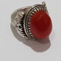 انگشتر عقیق بدونه رگه کلکسیونی