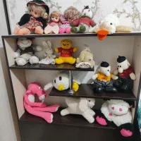 دو کمد باکس دار با عروسک