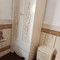 سرویس تخت خواب با کمد و تخت و اینه|تخت و سرویس خواب|خاش, |دیوار