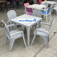 میز و صندلی پلاستیکی کافه یا ویلا باغی متنوع