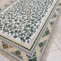 فرش وینتیج سبز 1200گل برجسته