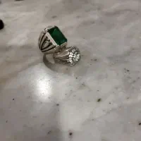 انگشتر موزانایت و زمرد|جواهرات|کرج, شهرک فهمیده|دیوار