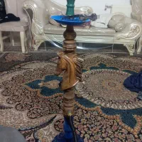 قلیان چوبی بزرگ طرح اسب با کام دهی خوب|صنایع دستی و سایر لوازم تزئینی|برخوار, |دیوار