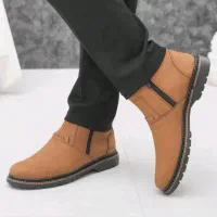 کفش نیم بوت عسلی