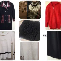 مانتو۳۶تا۳۸/بلوزبافت نو/شال بافت.نخی نو/چادرمشکی