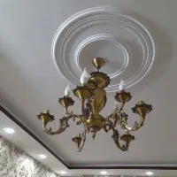 دو عدد لوستر تمام برنج ۱۰ شاخه