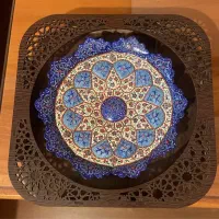 بشقاب مینا کاری