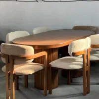 میز ناهارخوری چوبی مدل اِچ میز و صندلی غذاخوری|میز و صندلی غذاخوری|مشکین‌دشت, |دیوار