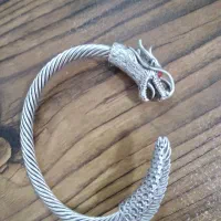 دستبند نقره اژدها خاص
