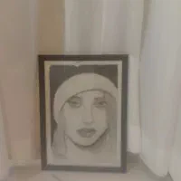 طراحی چهره سیاه قلم