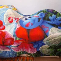 روتختی تک نفره  کودک .طرح اسمورفا