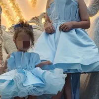 ست خواهر لباس مزون دوزی بچه گانه