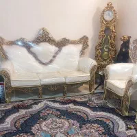 مبل هفت نفره سالم درحدنو با کاور ژله ای