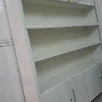 فروش ۲ عدد قفسه/کتابخانه فلزی بزرگ سالم کم استفاده