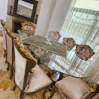 میز ناهارخوری ۸ نفره استیل