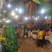 لوستر روستیک ۸ شعله
