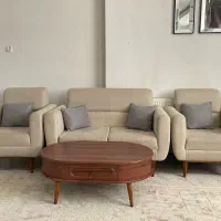 مبل هفت نفره با جلو مبلی و عسلی