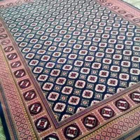 یک جفت فرش ۹ متری  آکبند ۱۲۰۰ شانه اصلی و سنگین|فرش|کرمانشاه, |دیوار