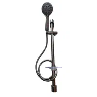 علم دوش میله استیل حمام باسروش ۳حالته وشلنگ مرغوب