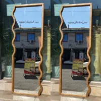 قاب و آینه قدی دفرمه طرح موج (چوب نراد)