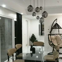 لوستر مدرن شیشه دودی