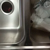 سینک استیل دو لنگه برند تی ان دی|مصالح و تجهیزات ساختمان|بناب, |دیوار