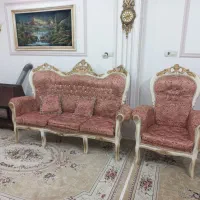 مبل سلطنتی ۱۲ نفره همراه با ۳عدد میز عسلی|مبلمان خانگی و میز عسلی|شاهرود, |دیوار