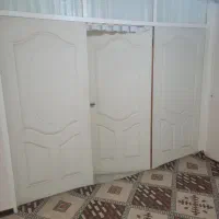 درب چوبی ۳ لنگه بازشو|مصالح و تجهیزات ساختمان|همدان, |دیوار