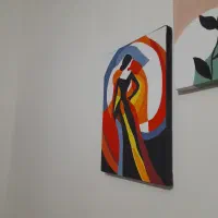 روی بوم با طرح دلخواه