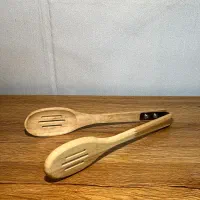 انبر سالاد چوبی